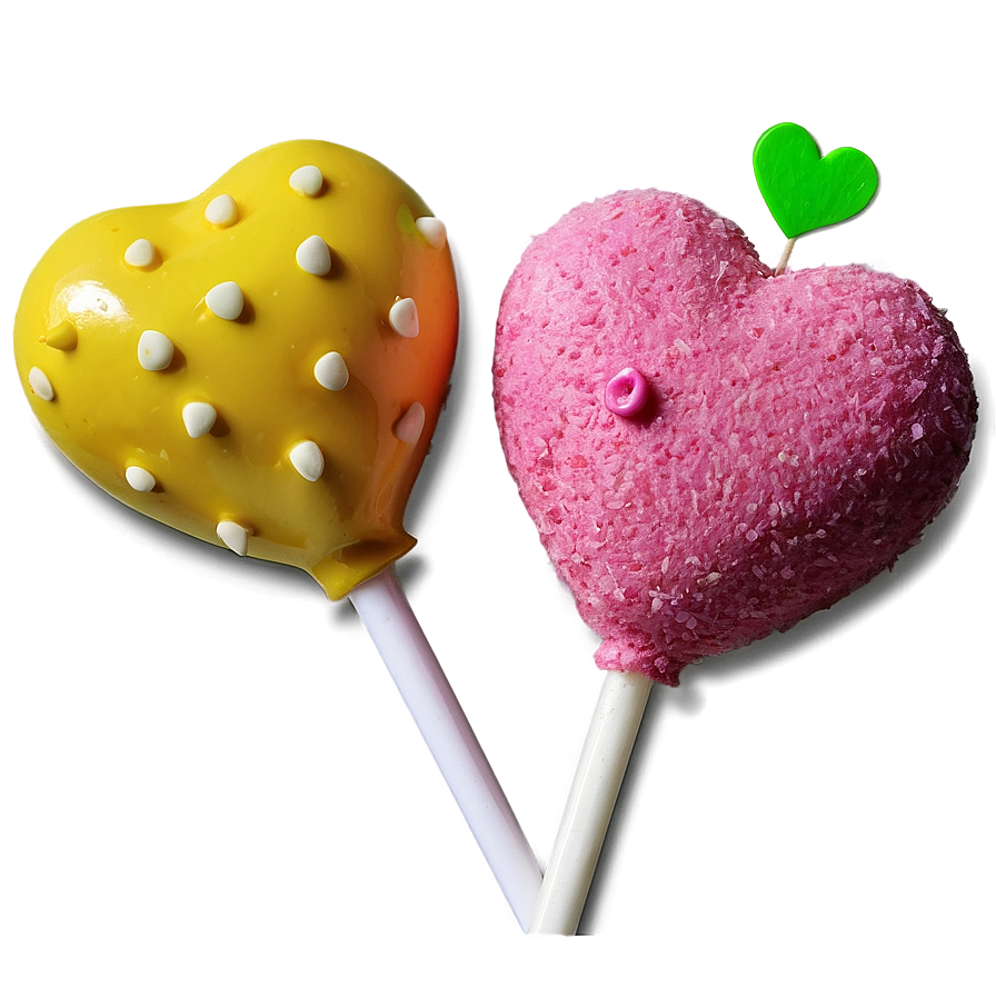 Heart-shaped Cake Pops Png Dns18