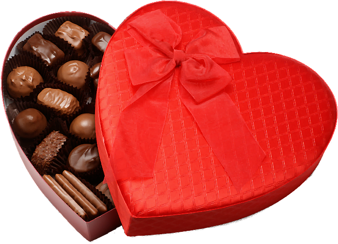 Heart Shaped Chocolate Box Valentines