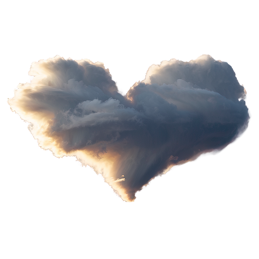 Heart Shaped Cloud Png 87