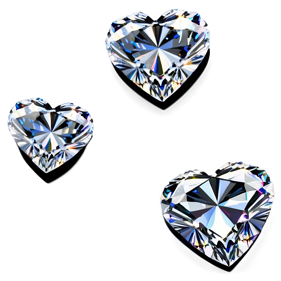 Heart Shaped Diamonds Png 59