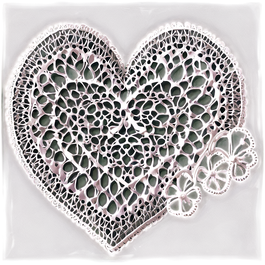 Heart-shaped Doily Png 06122024