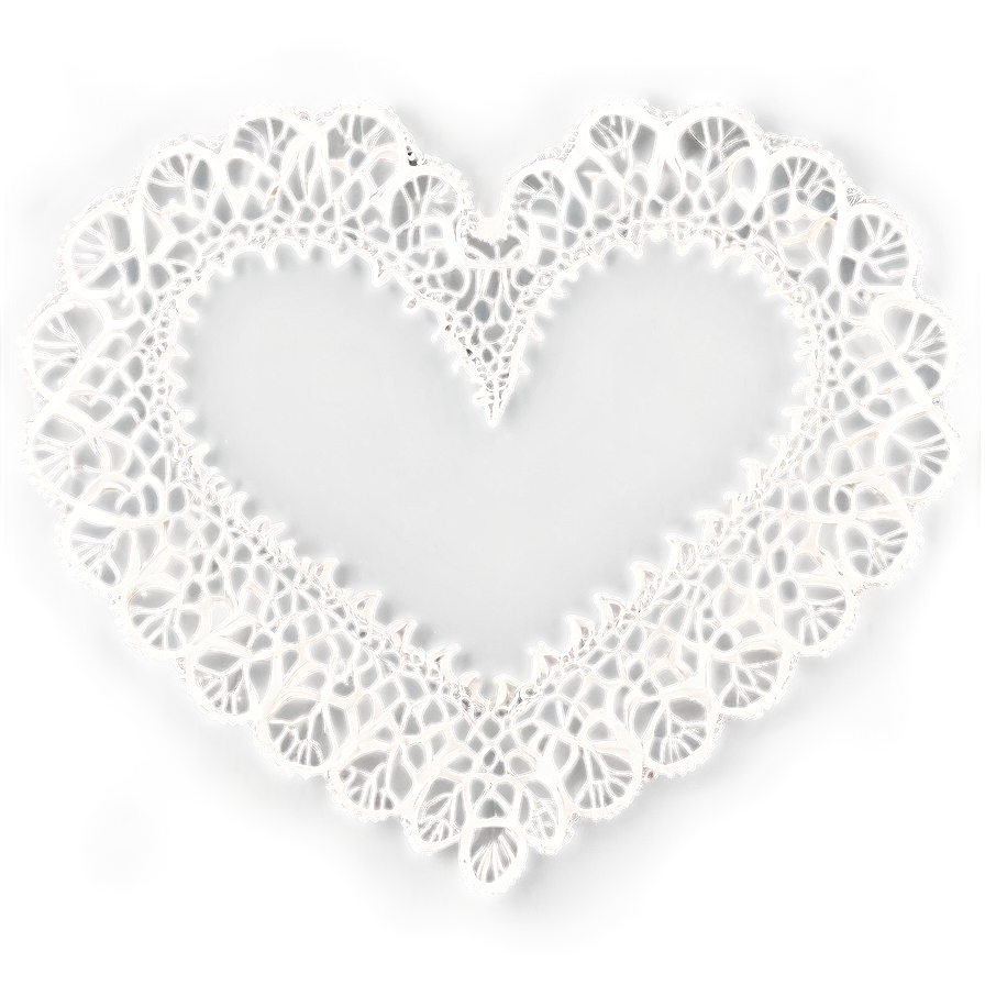 Heart-shaped Doily Png 06122024