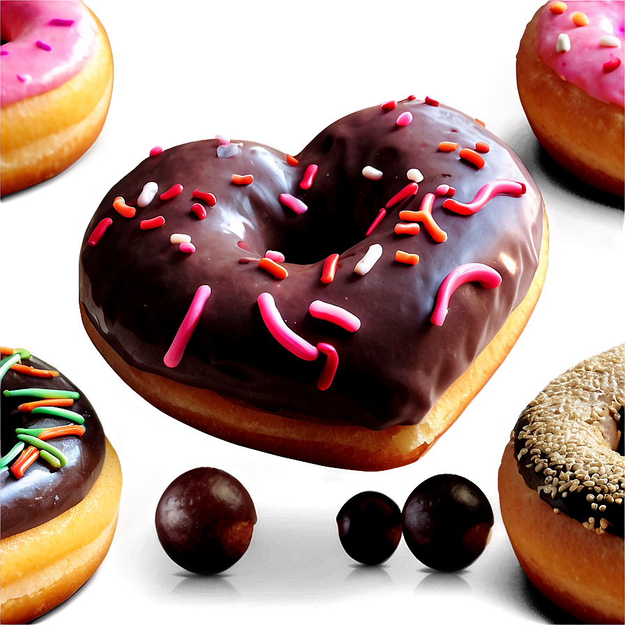 Heart Shaped Doughnut Png Lok