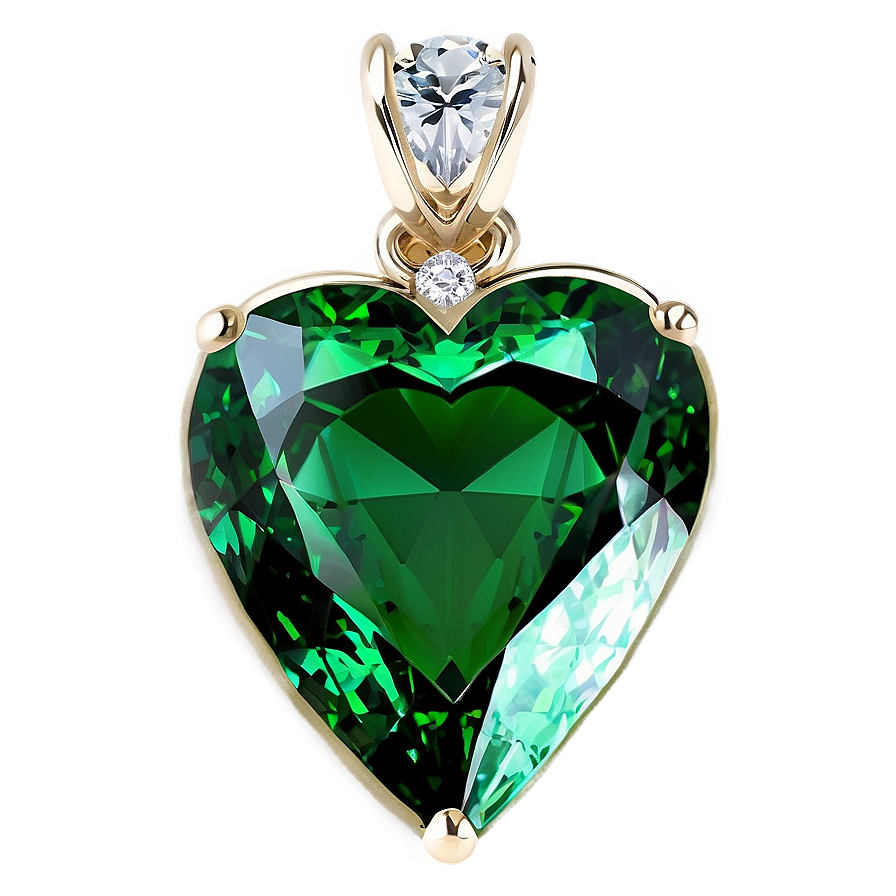 Heart-shaped Emerald Png 06122024