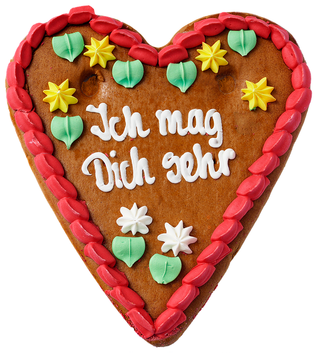 Heart Shaped Gingerbread With Message