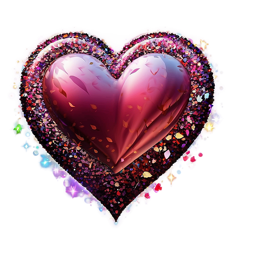 Heart Shaped Glitter Png 63