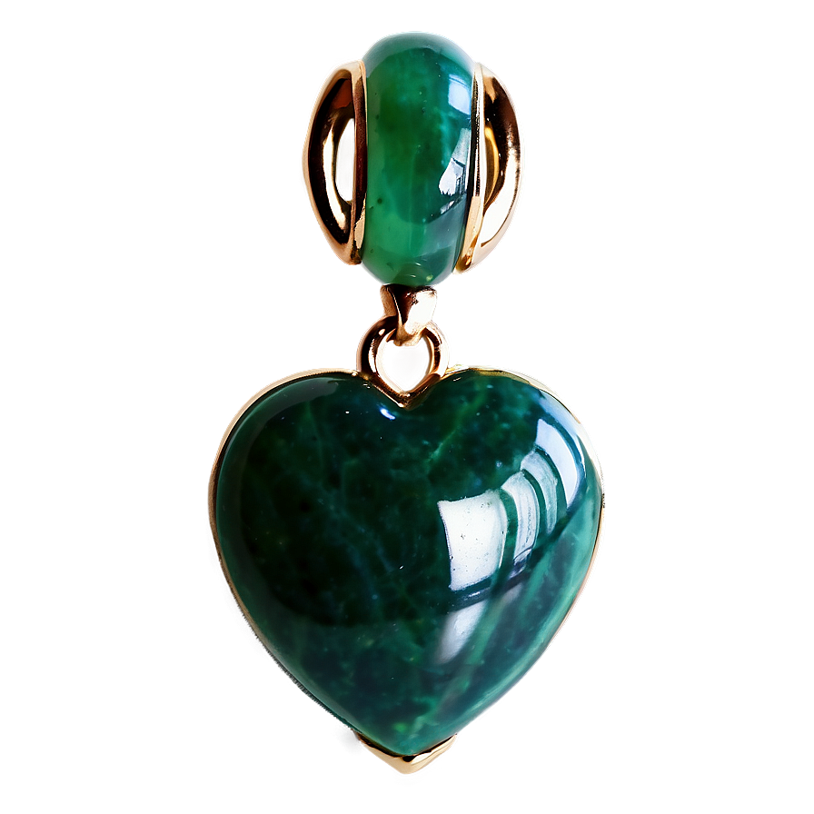 Heart-shaped Jade Pendant Png Fnp