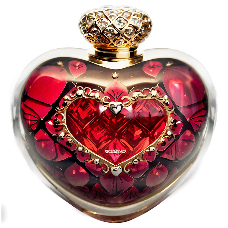 Heart Shaped Perfume Bottle Png 91