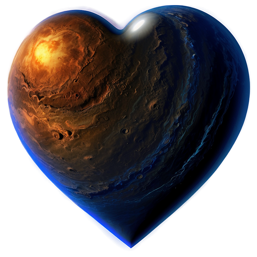 Heart Shaped Planet Png 06202024