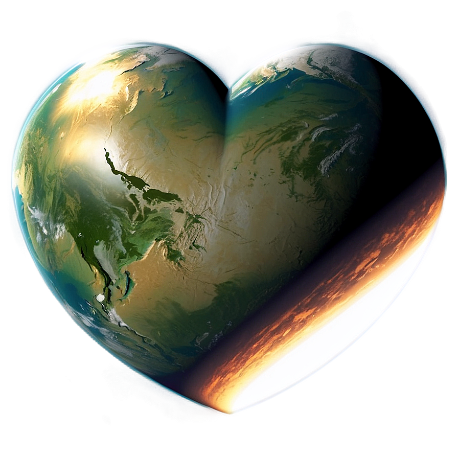 Heart Shaped Planet Png Spd