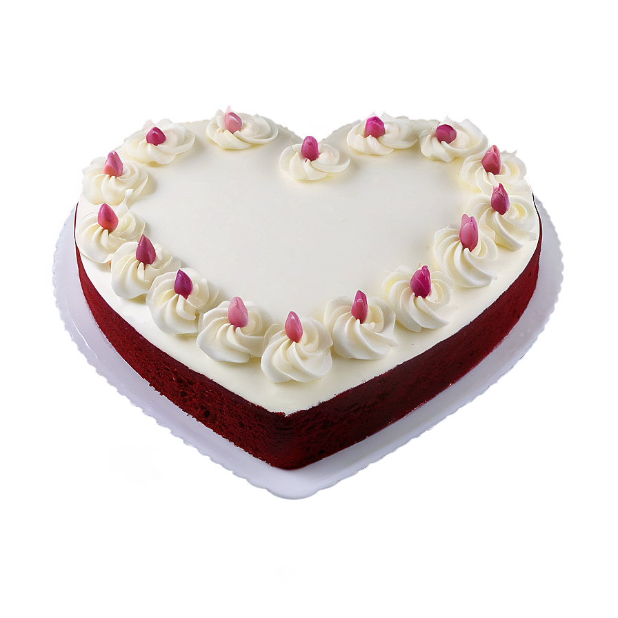 Heart-shaped Red Velvet Cake Png 22