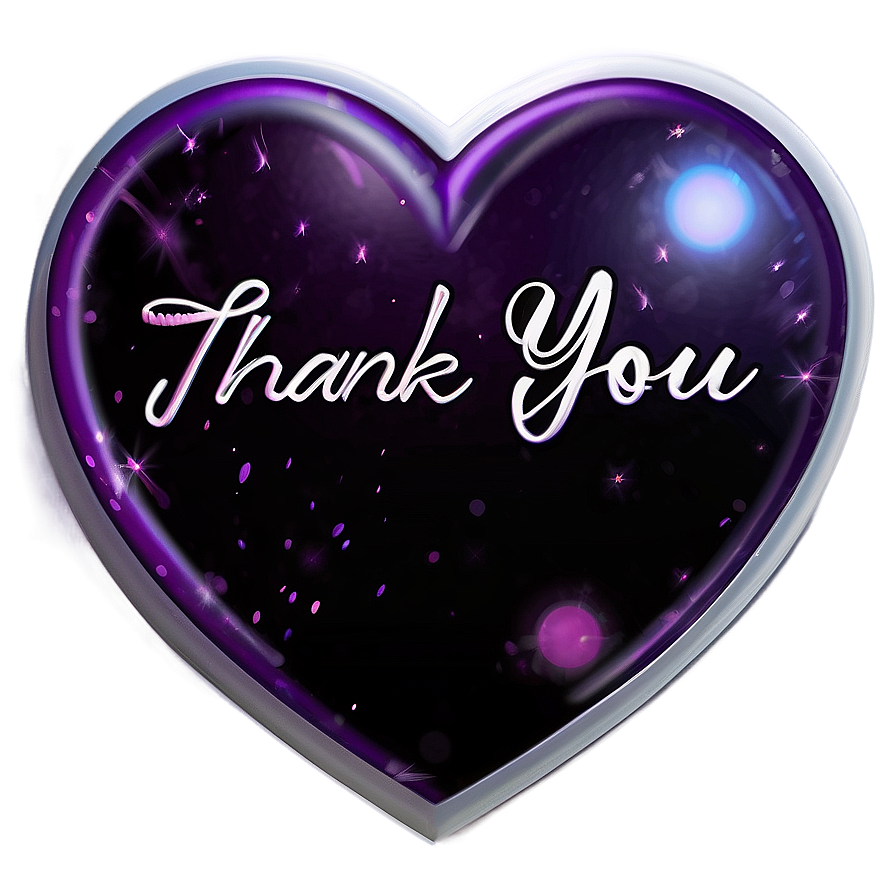 Heart Thank You Stickers Png 06292024