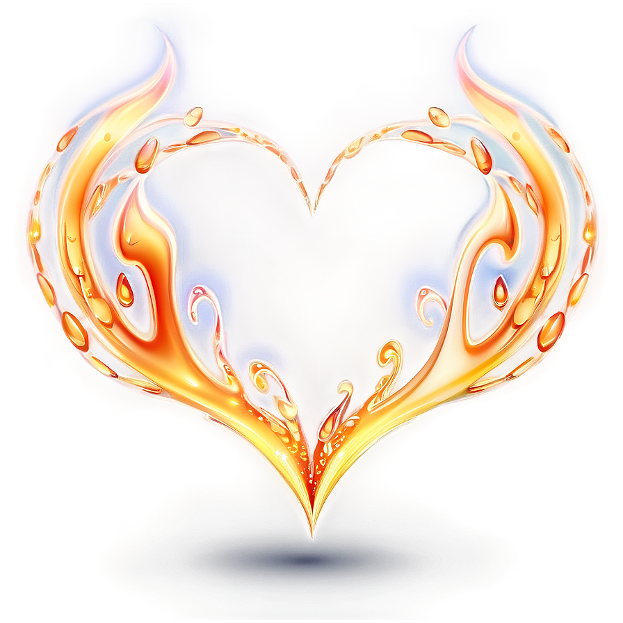 Heart Vector With Flames Png 48