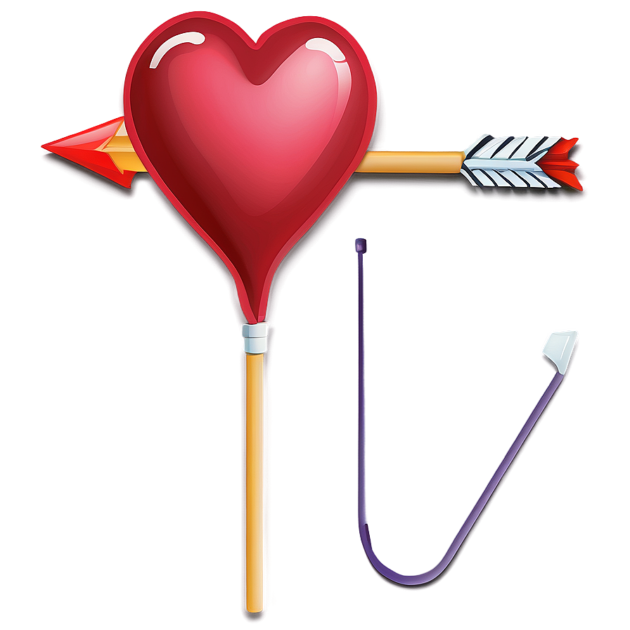 Heart With Arrow Emoji Png Design 05042024