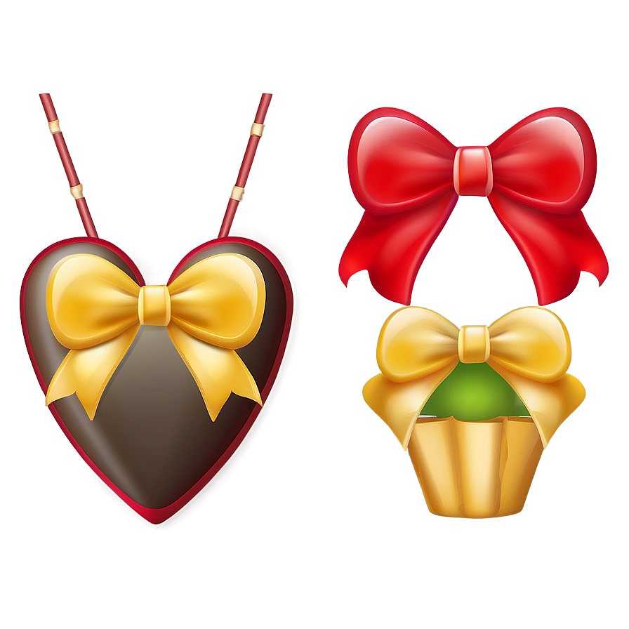 Heart With Bow Emoji Transparent Png 05042024