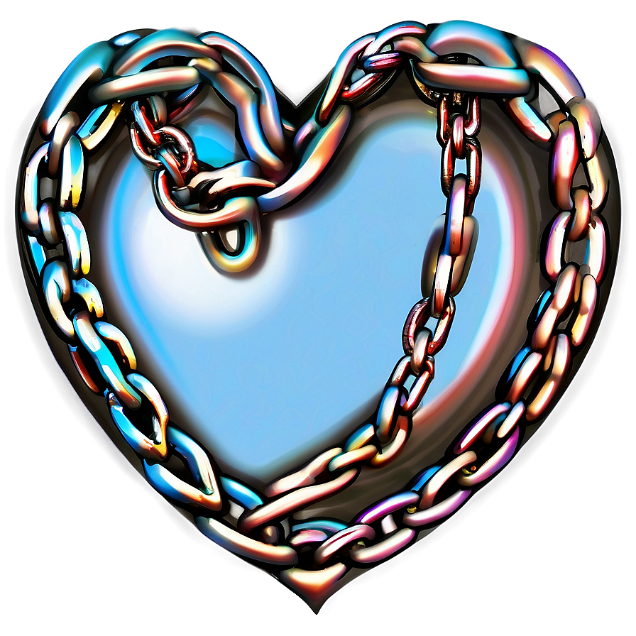 Heart With Chains Png 06202024