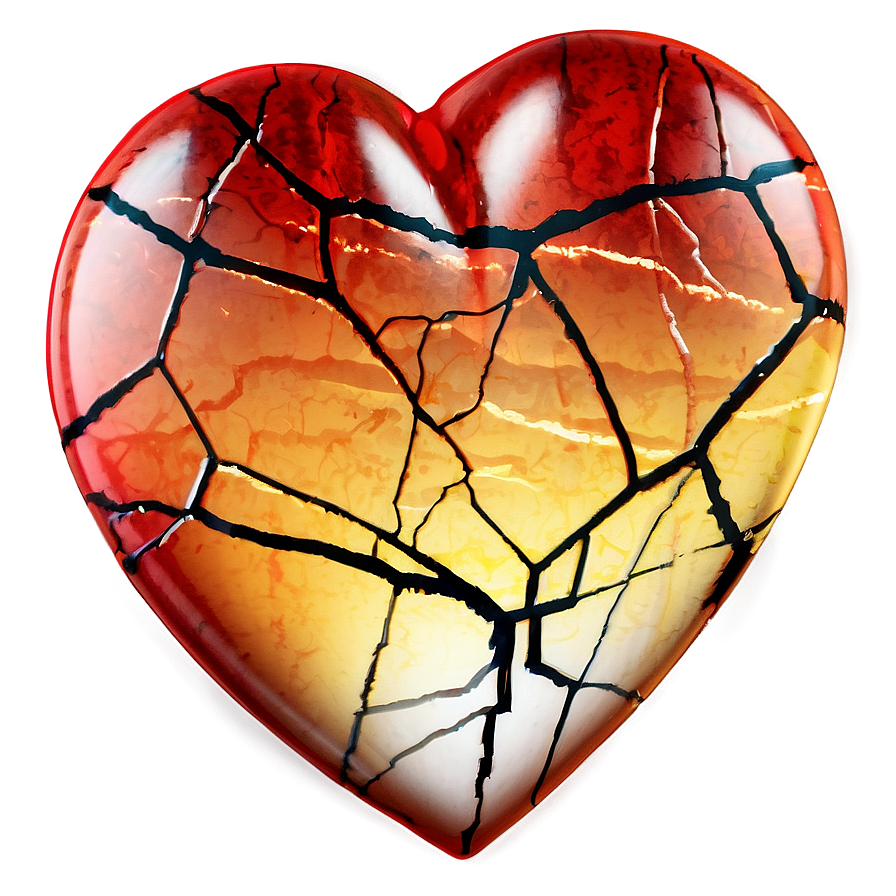 Heart With Crack Emoji Png 06122024