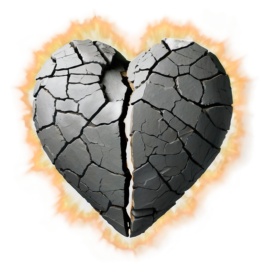 Heart With Crack Png 05212024