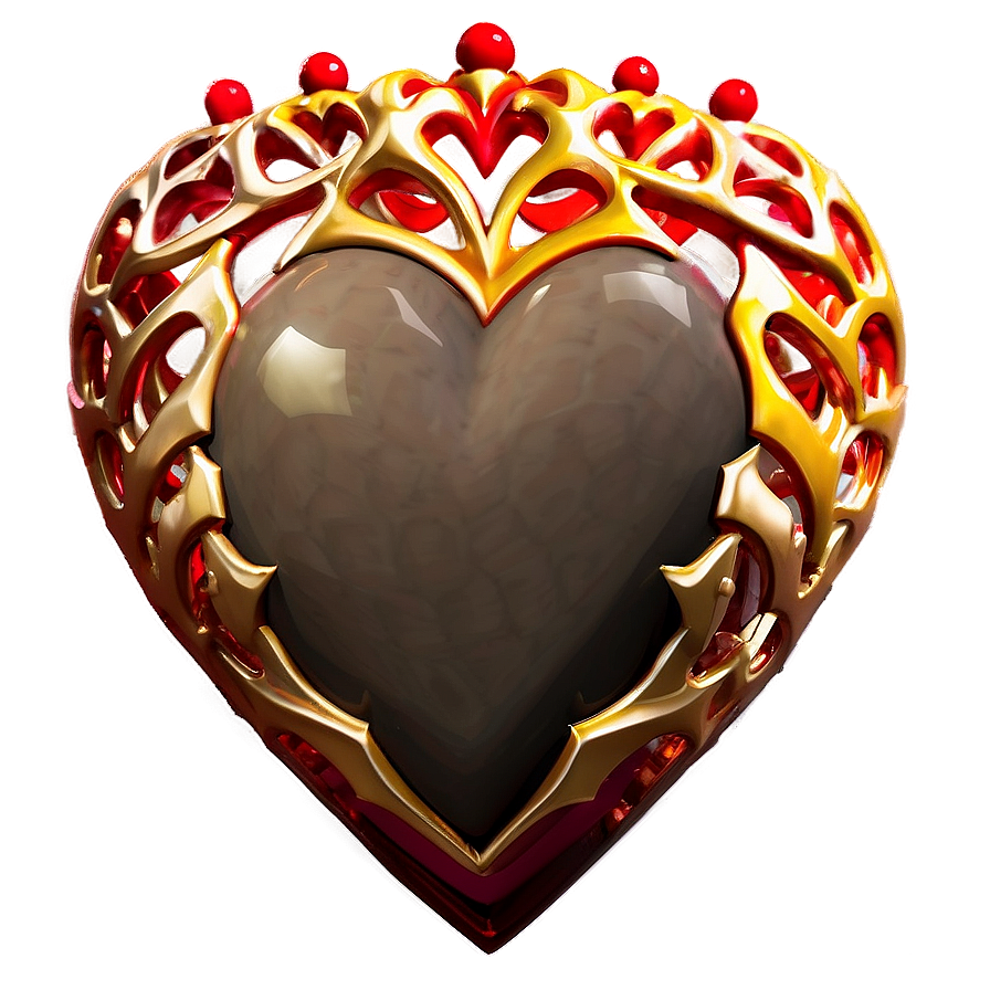 Heart With Crown Png C