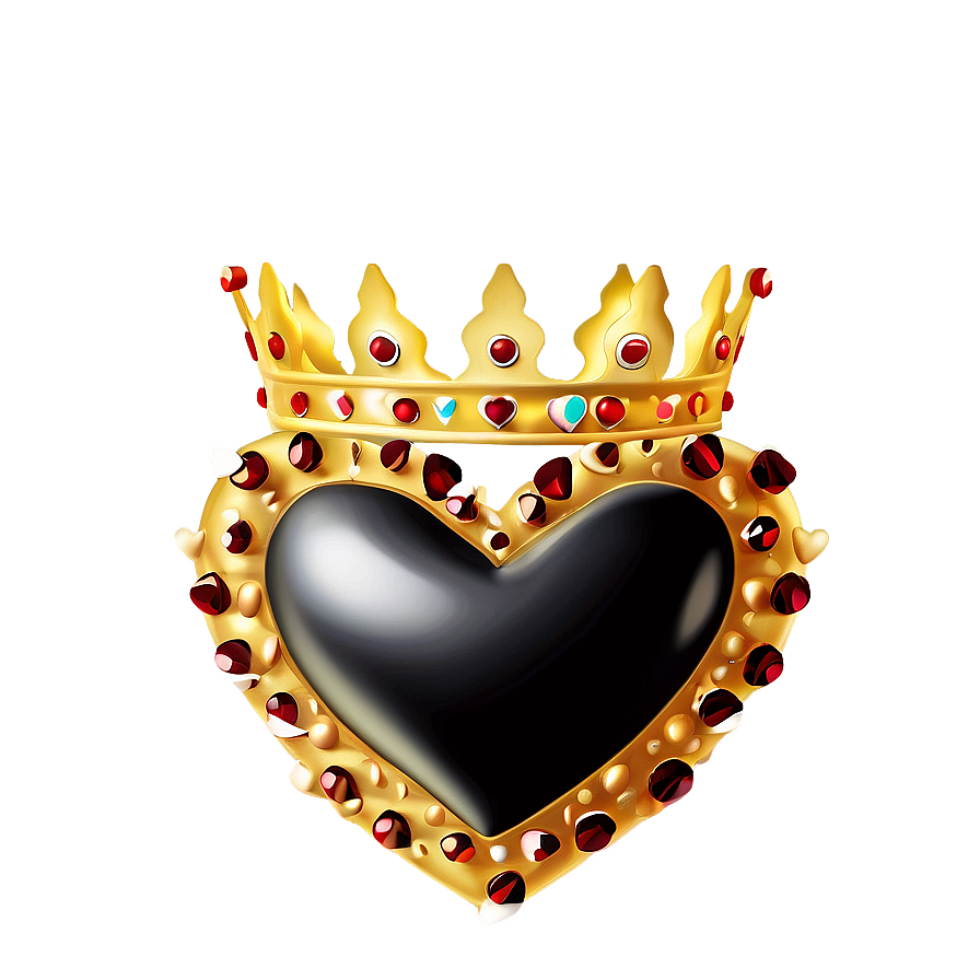 Heart With Crown Png D