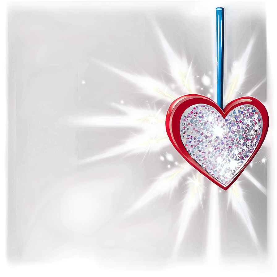 Heart With Glitter Png 46