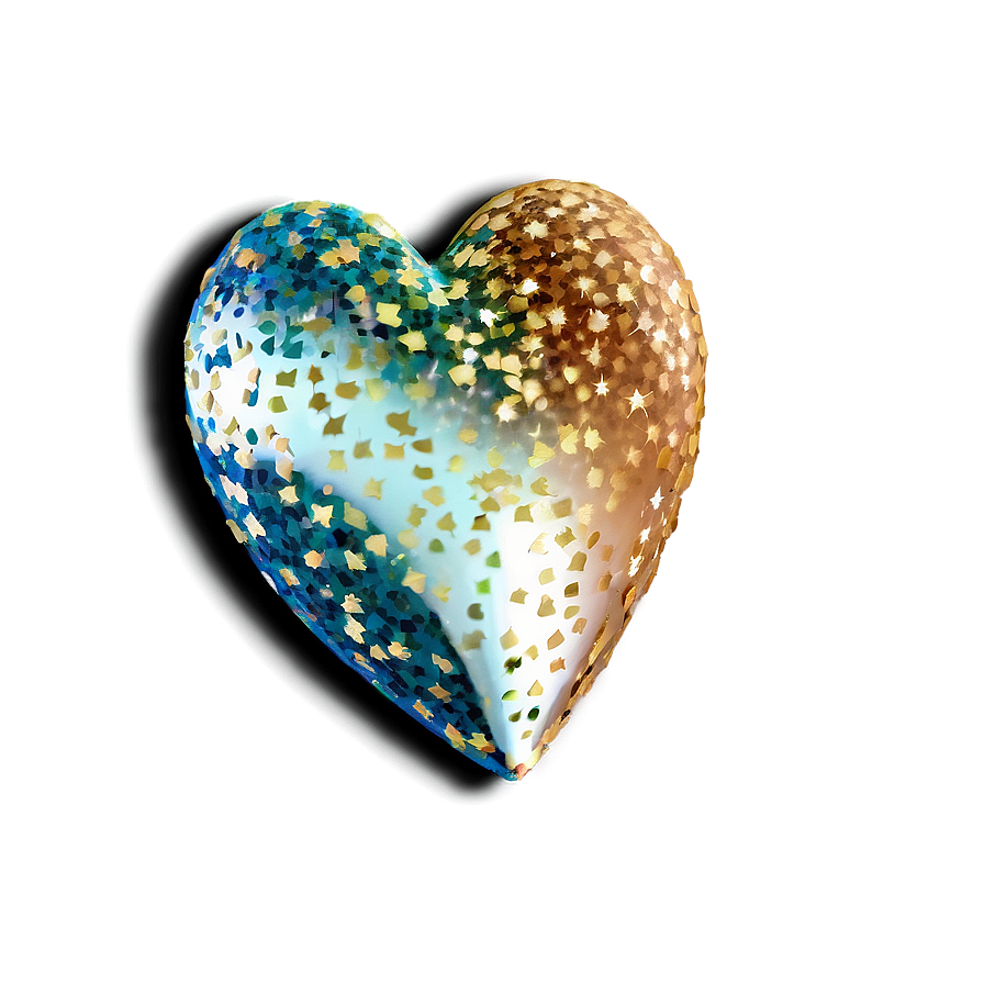 Heart With Glitter Png Kyl25