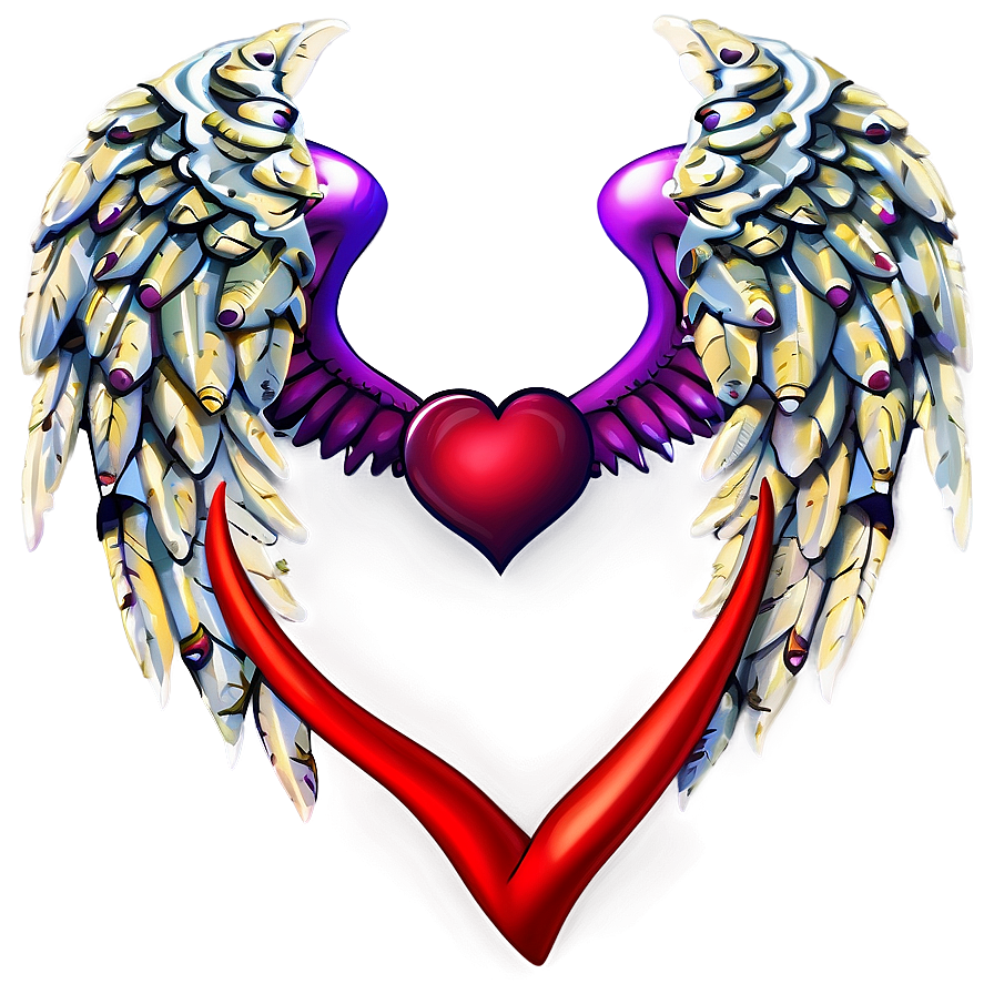 Heart With Wings Png D