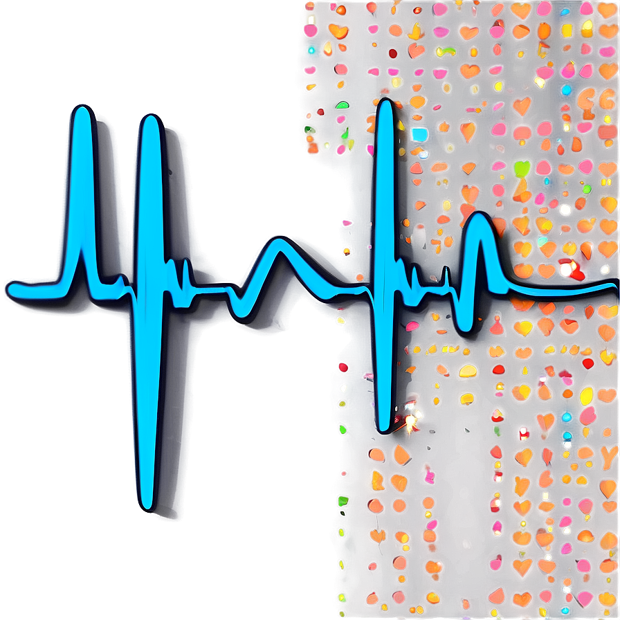 Heartbeat Line With Dots Png 11