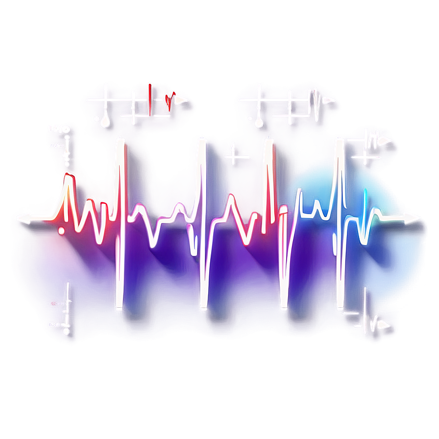 Heartbeat Line With Gradient Color Png 06292024