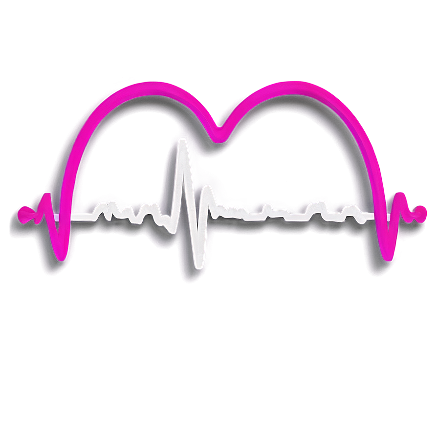 Heartbeat With Heart Shape Png Cvo