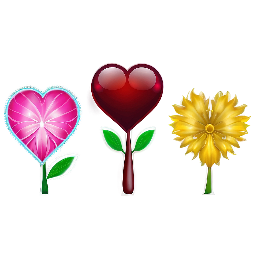 Hearts And Flowers Png Kjy