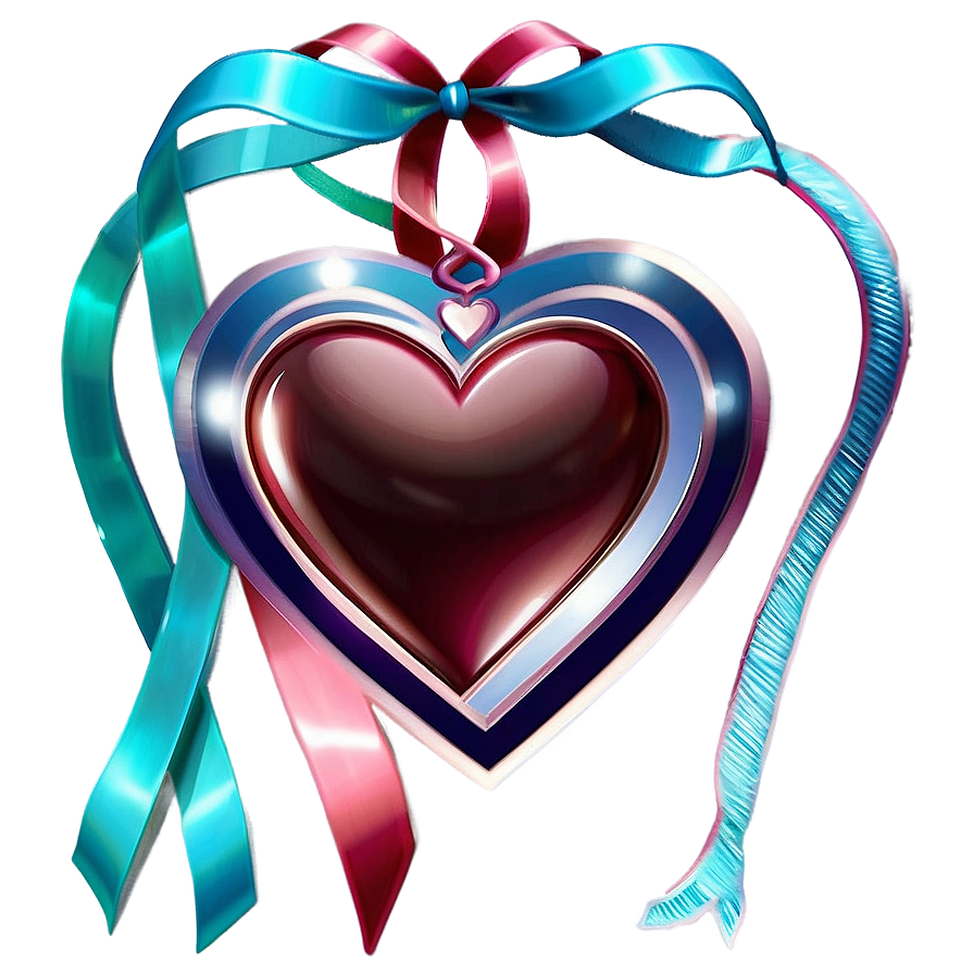 Hearts And Ribbons Png Pdf