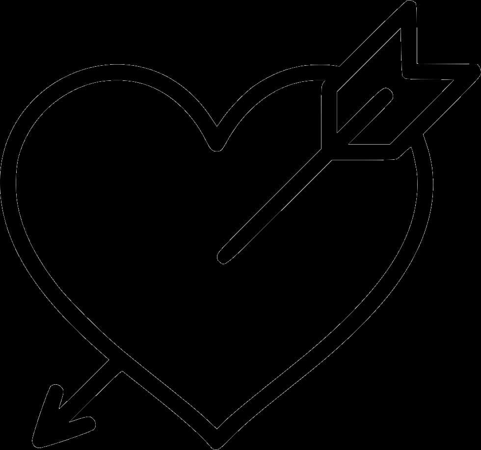 Heartwith Arrow Outline