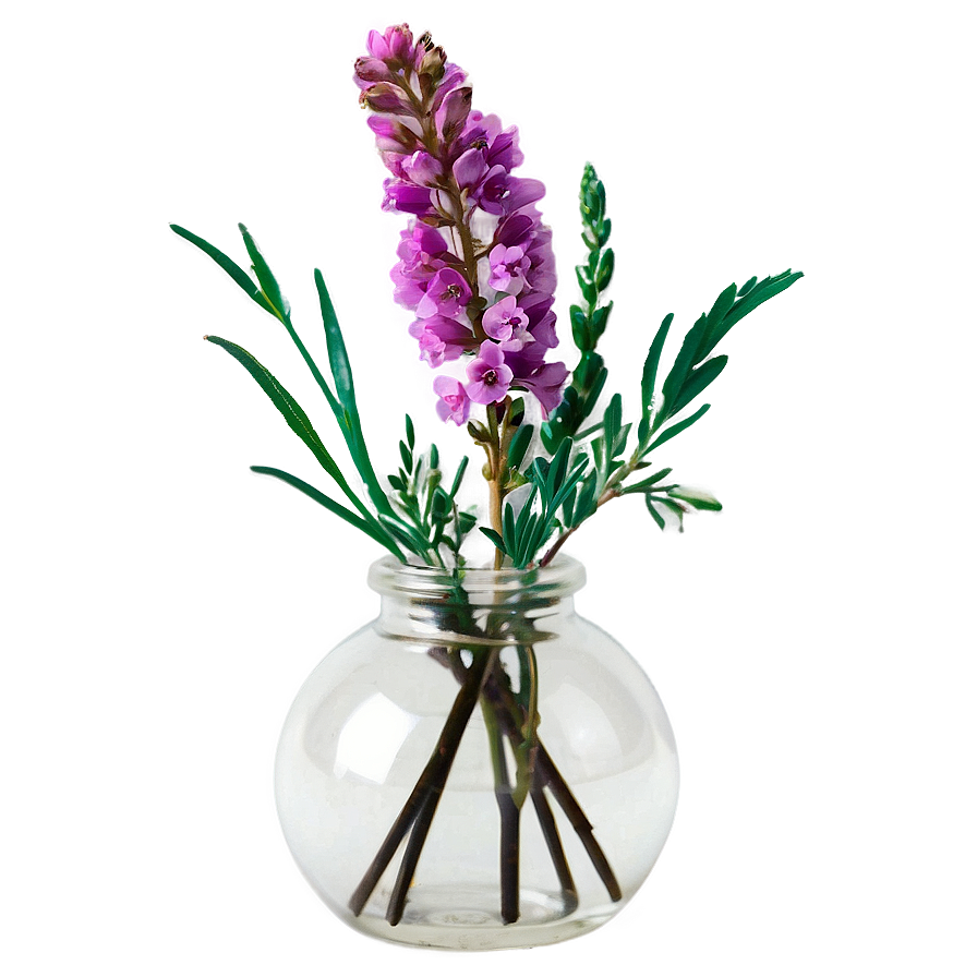 Heather In Vase Png Bgd60