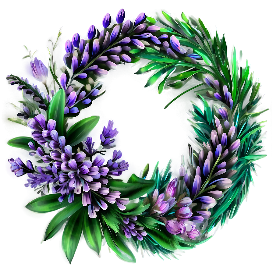 Heather Wreath Design Png Jah58