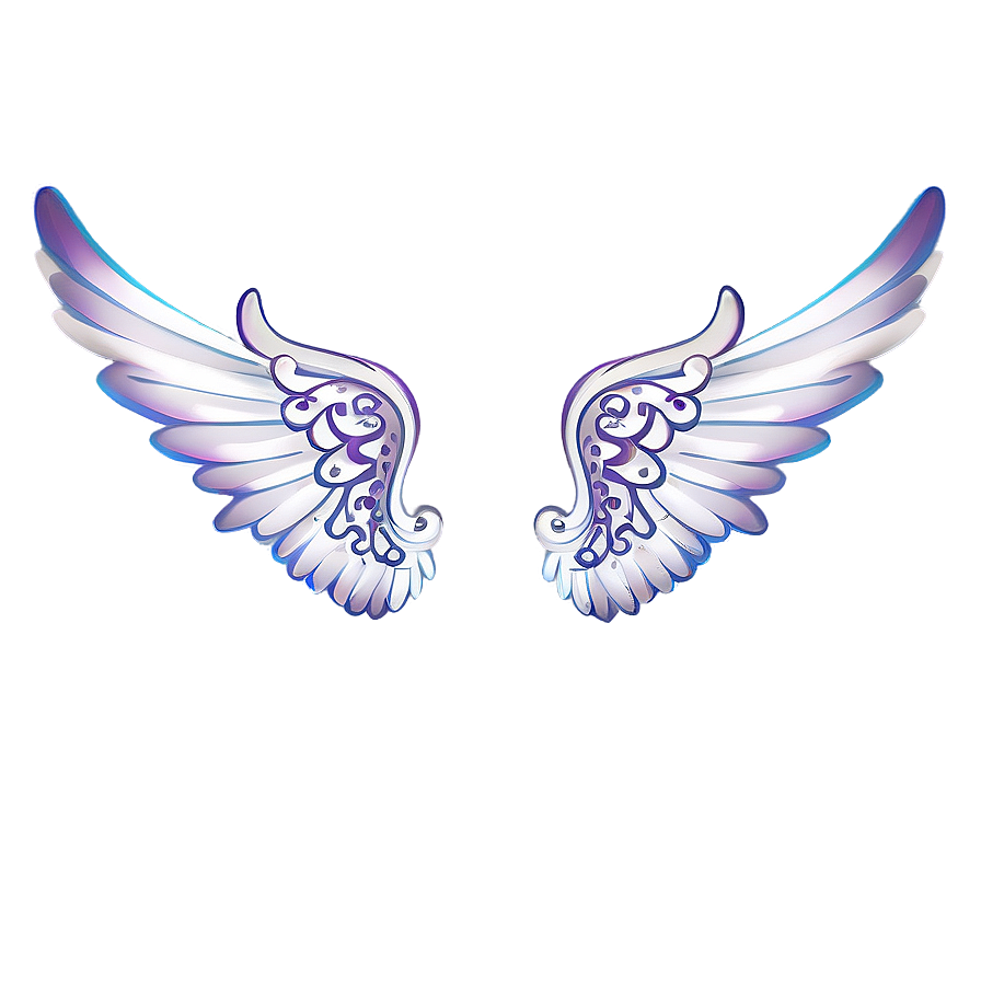 Heavenly Angel Wings Decoration Png Csk3