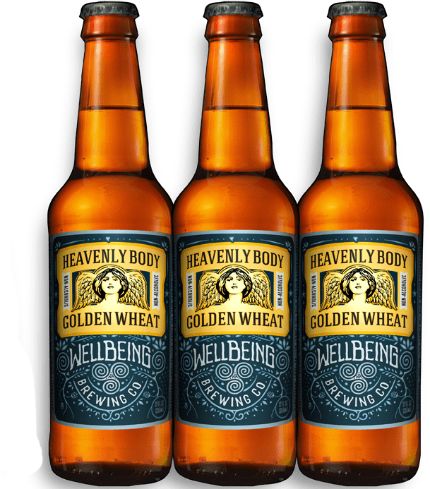 Heavenly Body Golden Wheat Beer Bottles