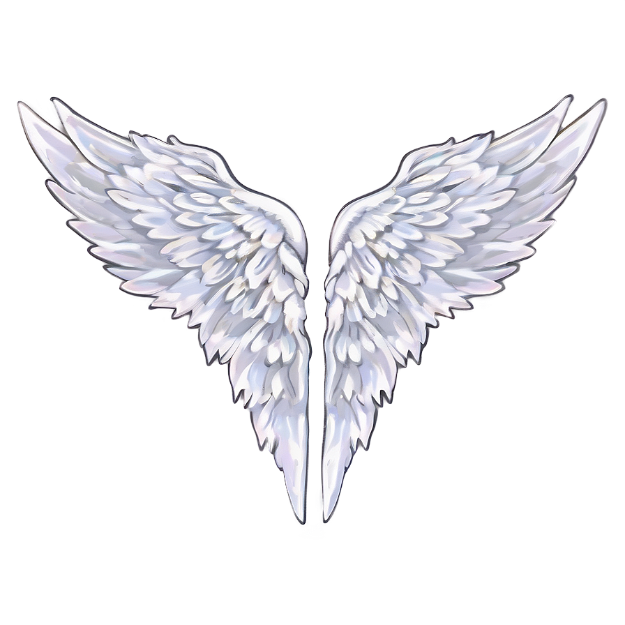 Heavenly White Wings Art Png 48