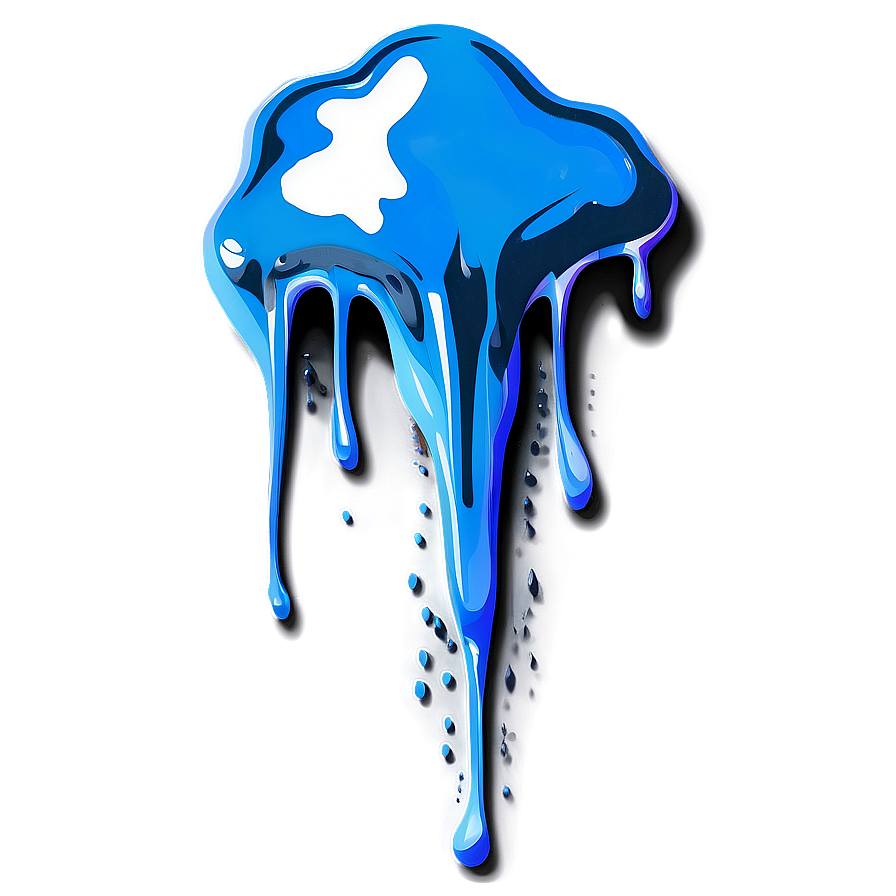 Heavy Spray Paint Drip Png 06282024