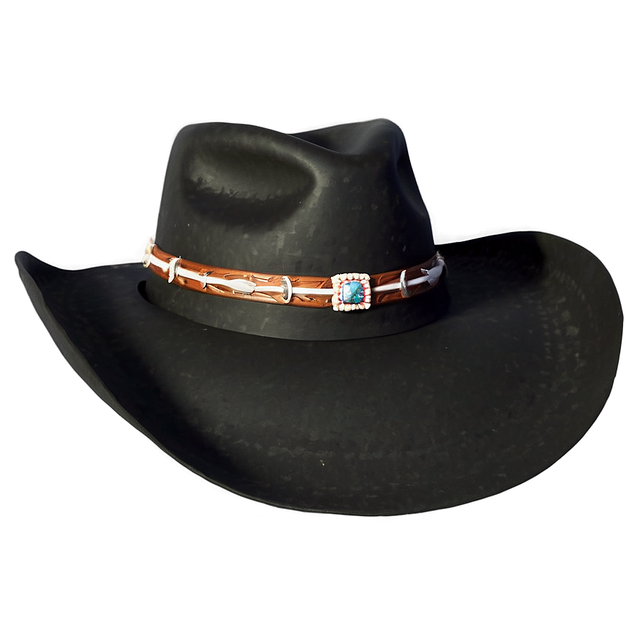 Heavyweight Black Cowboy Hat Png 06212024