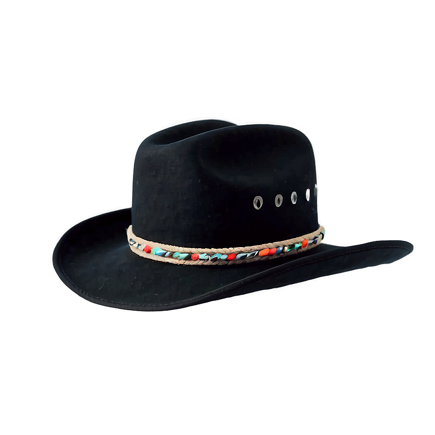 Heavyweight Black Cowboy Hat Png 06212024