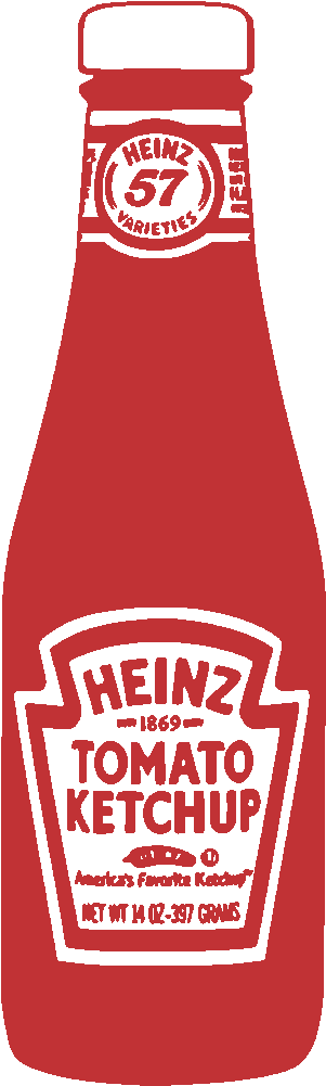 Heinz Ketchup Bottle Outline