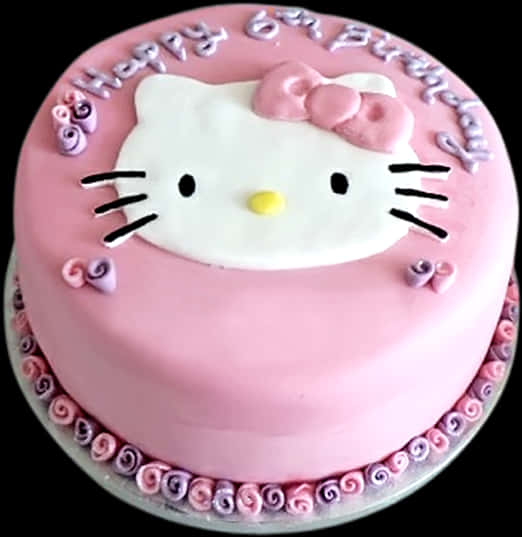 Hello Kitty Themed Birthday Cake