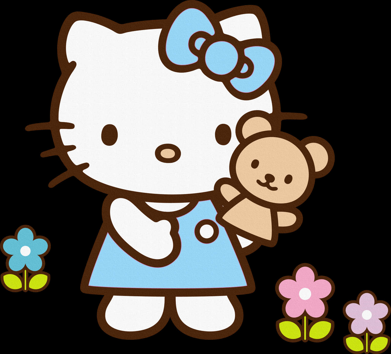 Hello Kitty With Teddy Bear