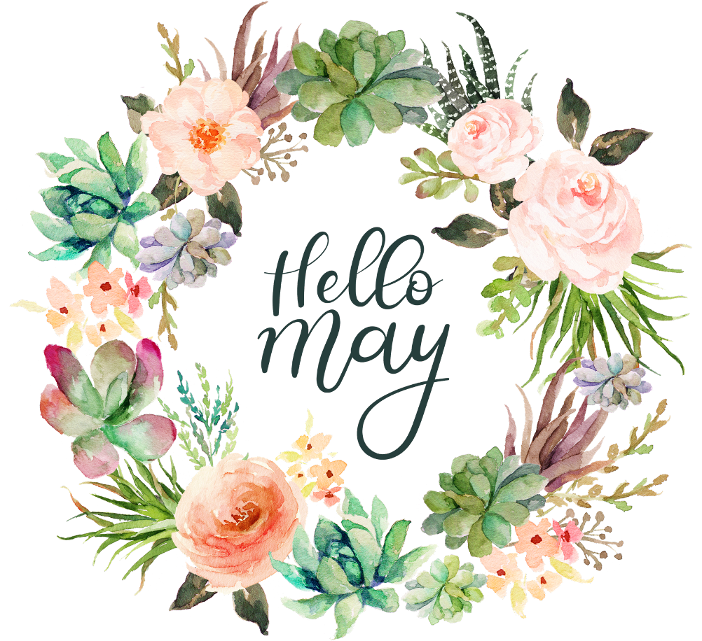 Hello_ May_ Floral_ Wreath