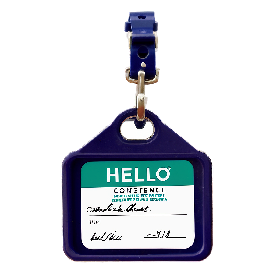 Hello My Name Is Conference Badge Png Dvm