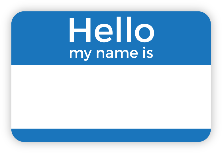 Hello My Name Is Name Tag