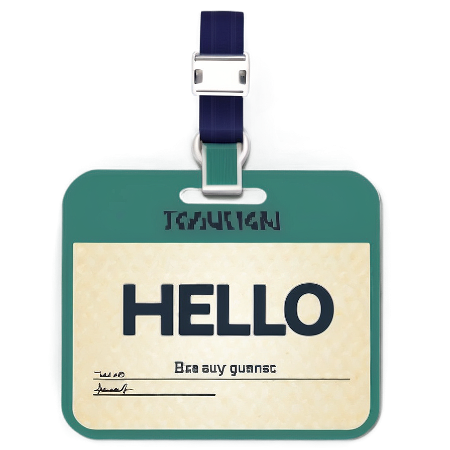 Hello My Name Is Tag Png 51