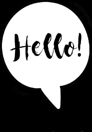 Hello Speech Bubble Graphic