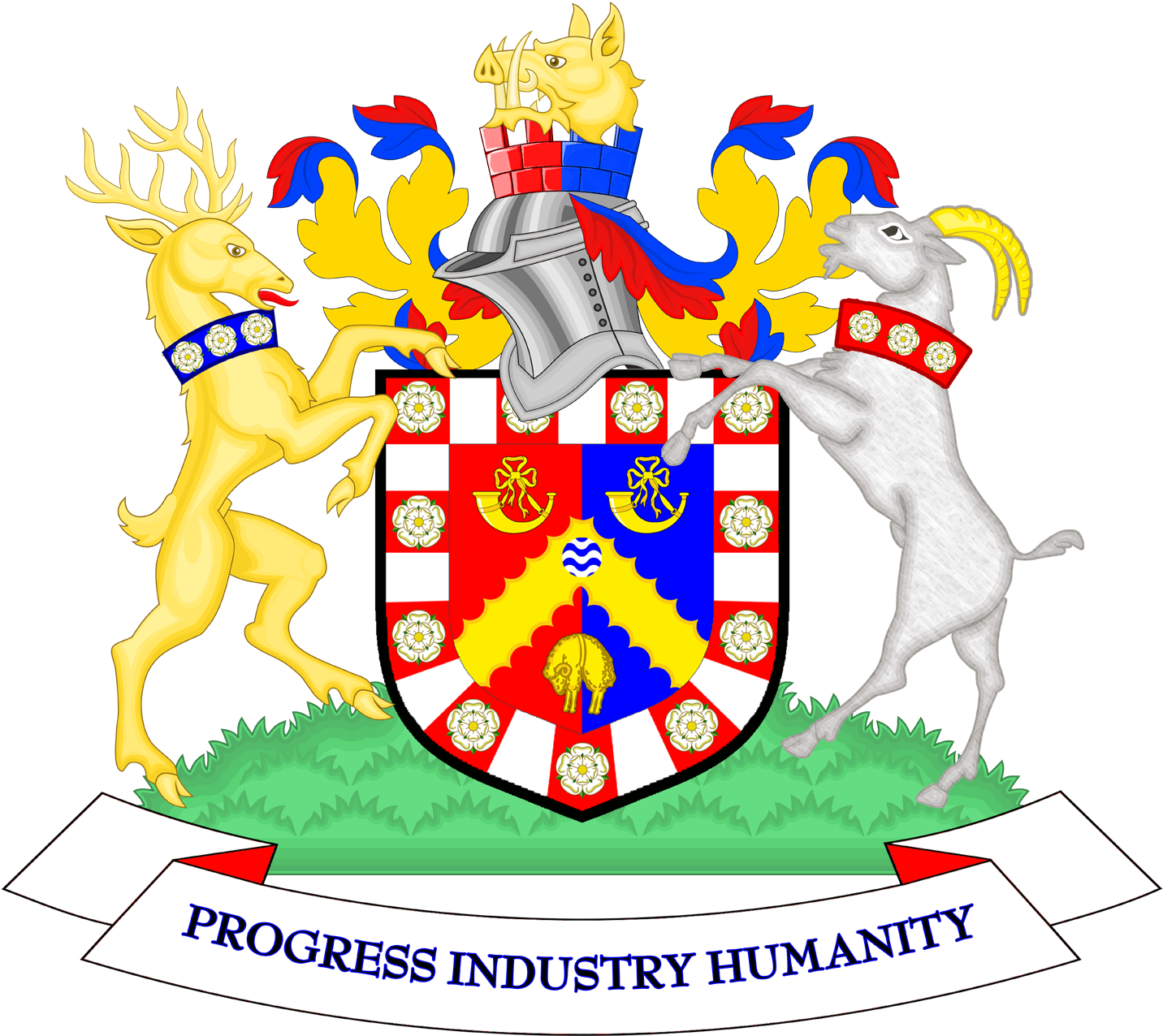 Heraldic_ Coat_of_ Arms_with_ Motto